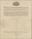 Carta Patente de nomeação como capitão graduado