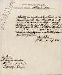 Carta do Departamento Russo na Exposição Internacional de 1862