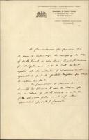 Carta do Comissário do Canadá para a Exposição Internacional de 1862